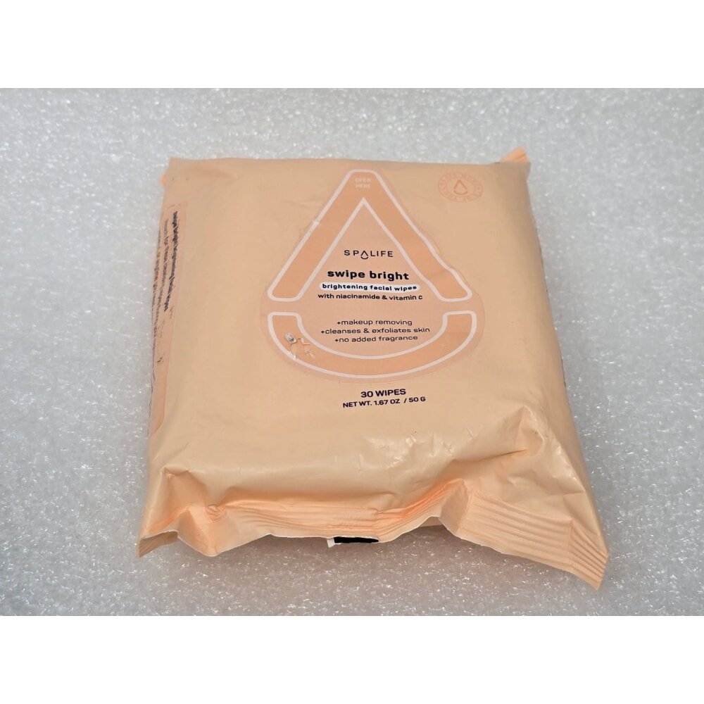 Spa Life Swipe Bright Facial Wipes With Niacinamide & Vitamin C